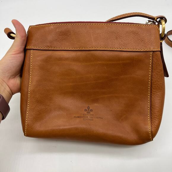 Dooney & Bourke Florentine Leather Allison Crossbody Bags Natural - Picture 2 of 16